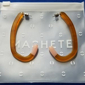 Machete Margot Low earrings/ Cognac